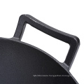 custom size cast iron chinese kitchen cooking wok pan with lid